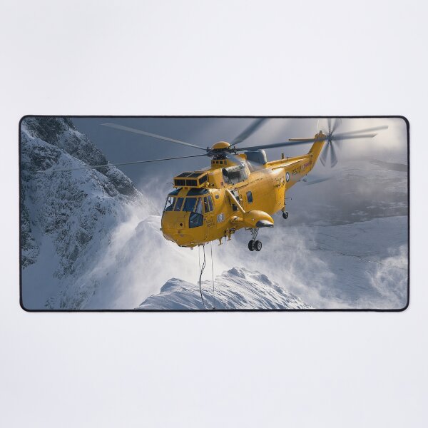 Item preview, RAF Sea King Winter Rescue Aviation Illustration designed and sold by Skyframe Aviation.