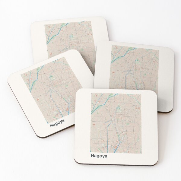 Item preview, Nagoya Minimalistic Map Art designed and sold by MapsNerd.