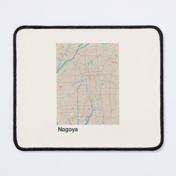 Item preview, Nagoya Minimalistic Map Art designed and sold by MapsNerd.