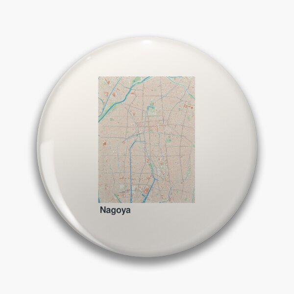 Item preview, Nagoya Minimalistic Map Art designed and sold by MapsNerd.