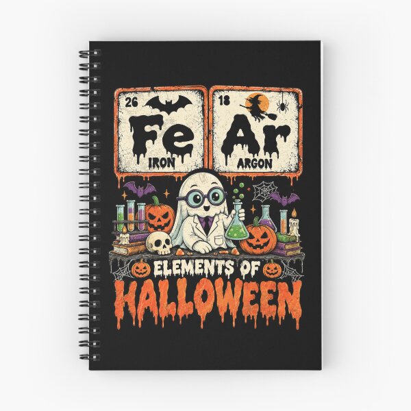 Artikelvorschau, Fe Ar Elemente der Halloween-Wissenschaft Periodensystem Niedlicher Geist Chemie Witz entworfen und verkauft von schoolofbullies.