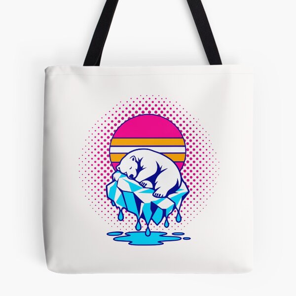Item preview, Retro Sleeping Polar Bear Melting Ice Pop Art designed and sold by KungPowUnicorn.