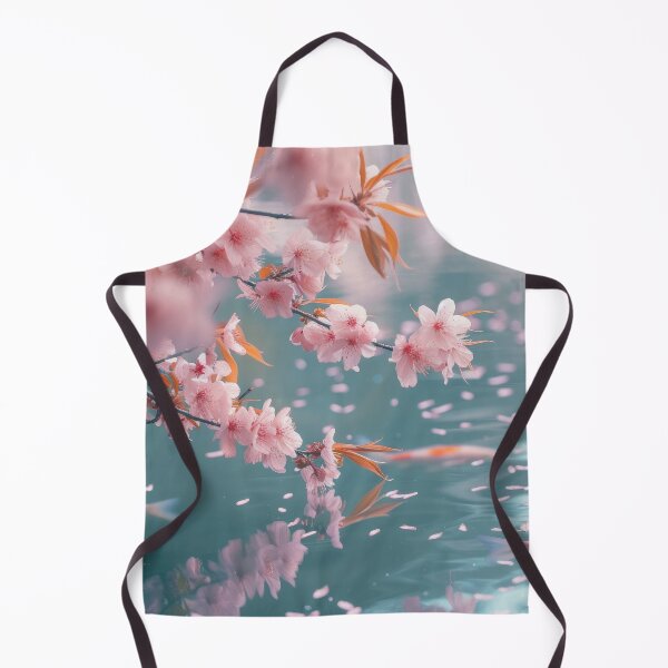 Item preview, Cherry Blossom Aesthetic – Romantic Sakura Landscape with Koi designed and sold by FlowersColorful.