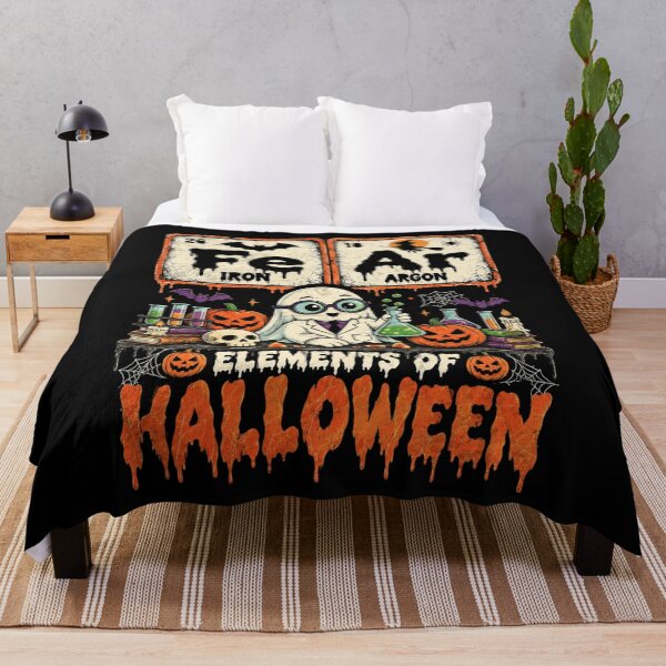 Item preview, Fe Ar Elements of Halloween Science Periodic Table Cute Ghost Chemistry Joke designed and sold by schoolofbullies.