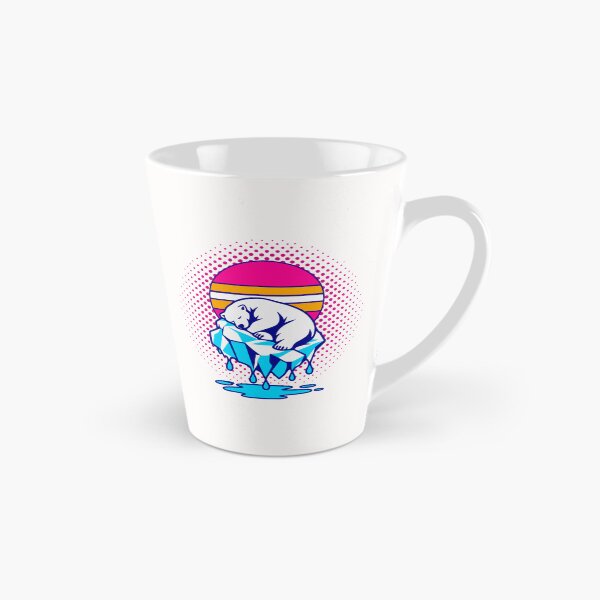 Item preview, Retro Sleeping Polar Bear Melting Ice Pop Art designed and sold by KungPowUnicorn.