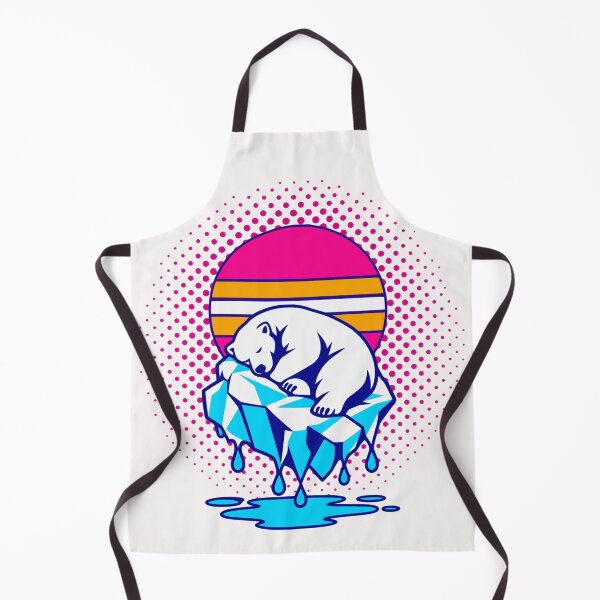 Item preview, Retro Sleeping Polar Bear Melting Ice Pop Art designed and sold by KungPowUnicorn.
