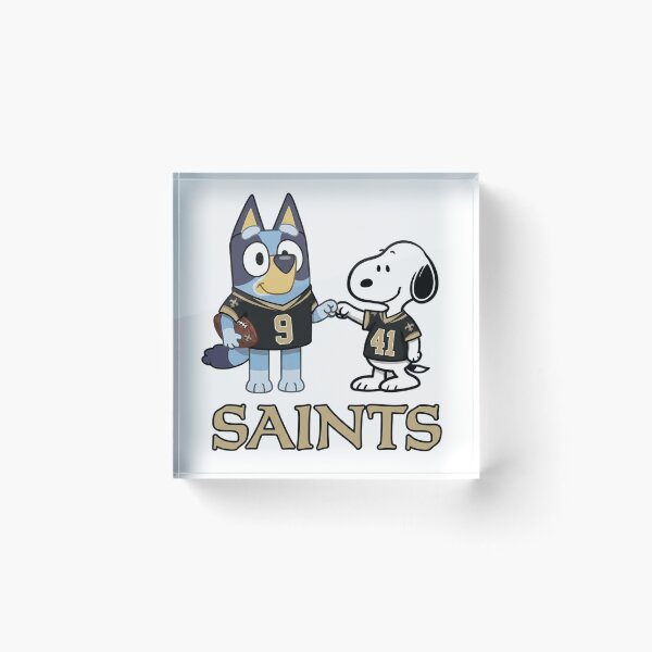 Item preview, Bluey And Snoopy New Orleans Football Buddies designed and sold by DamianRoy88.