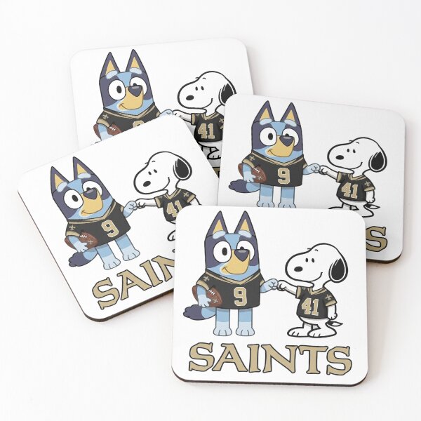 Item preview, Bluey And Snoopy New Orleans Football Buddies designed and sold by DamianRoy88.
