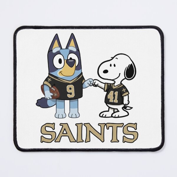 Item preview, Bluey And Snoopy New Orleans Football Buddies designed and sold by DamianRoy88.