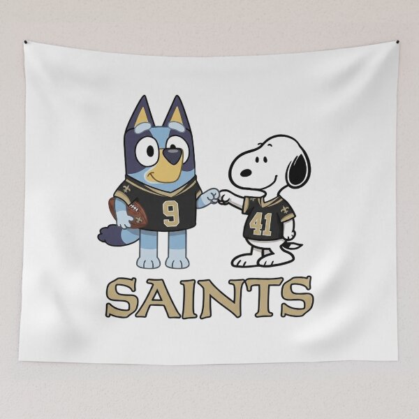 Item preview, Bluey And Snoopy New Orleans Football Buddies designed and sold by DamianRoy88.