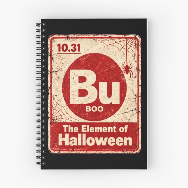Item preview, Bu Boo The Element of Halloween Science Periodic Table Vintage Grunge Spider designed and sold by elongatedjazz.