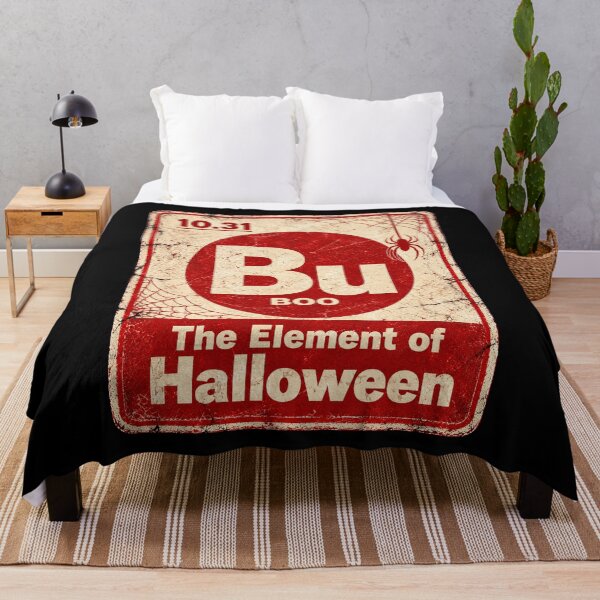 Item preview, Bu Boo The Element of Halloween Science Periodic Table Vintage Grunge Spider designed and sold by elongatedjazz.