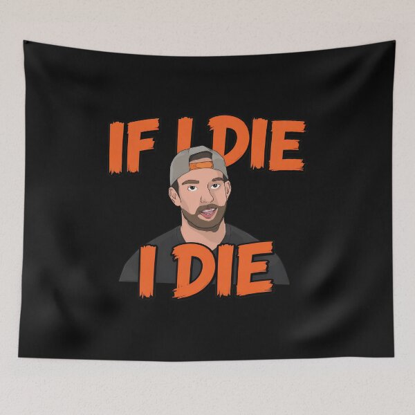 Item preview, If I Die I Die Man Portrait Illustration designed and sold by RicharVanTassel.
