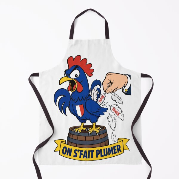 Item preview, The Plucked Rooster - French Tax Humor & Tax Frustration designed and sold by digital.stickerperso.com.