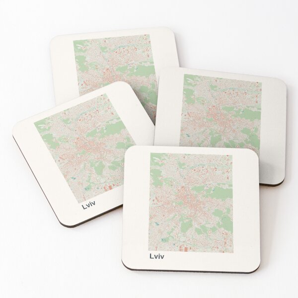 Item preview, Lviv Minimalistic Map Art designed and sold by MapsNerd.