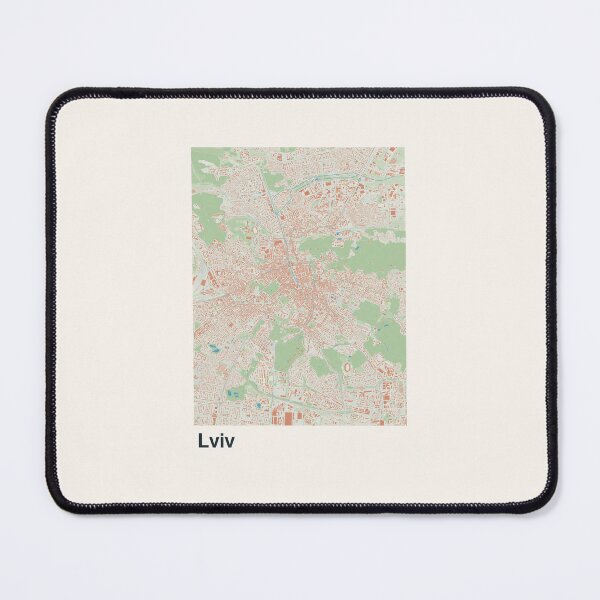 Item preview, Lviv Minimalistic Map Art designed and sold by MapsNerd.