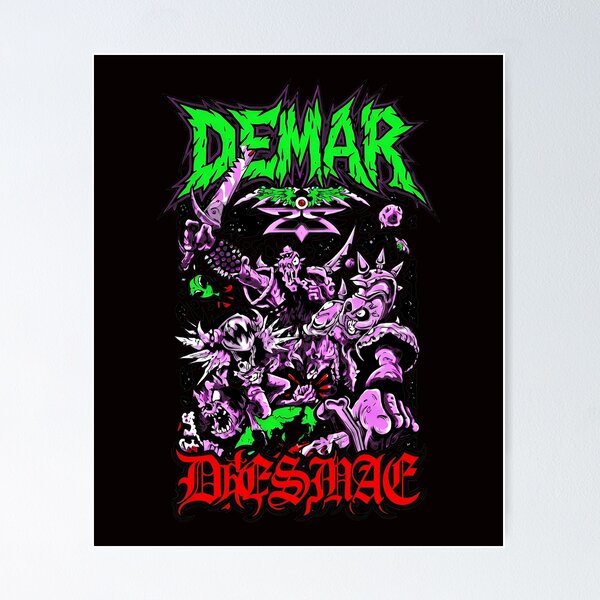 Item preview, Neon Drip Monster Mayhem Space Battle  designed and sold by PowellMark1234.