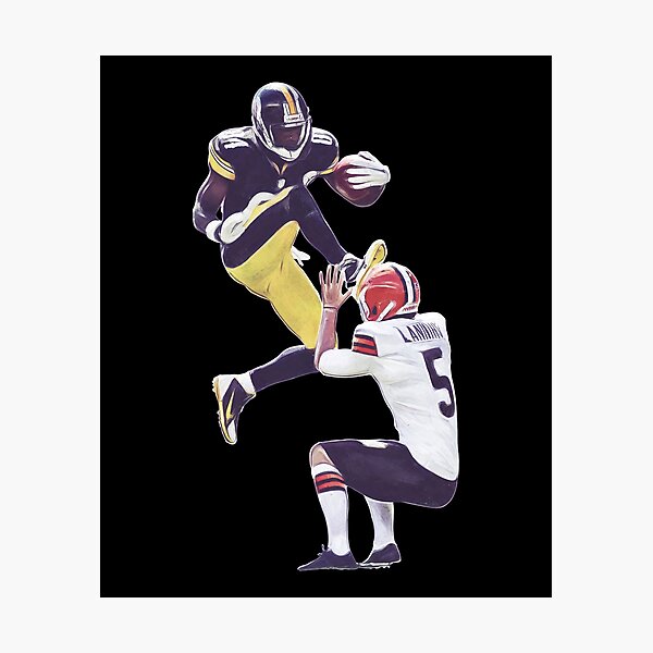 Item preview, Iconic Hurdle Kick Football Moment Art designed and sold by LANCELIAMS.