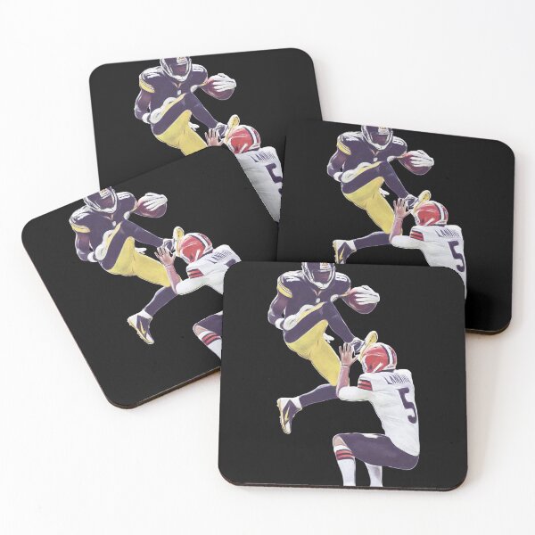 Item preview, Iconic Hurdle Kick Football Moment Art designed and sold by LANCELIAMS.