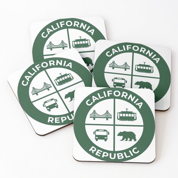 Item preview, California Republic - Thick Line Badge - White Interior - San Francisco designed and sold by CozyandBright91.