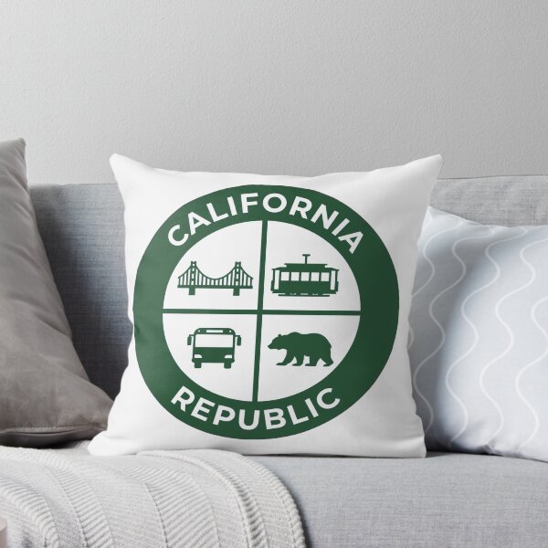 Item preview, California Republic - Thick Line Badge - White Interior - San Francisco designed and sold by CozyandBright91.