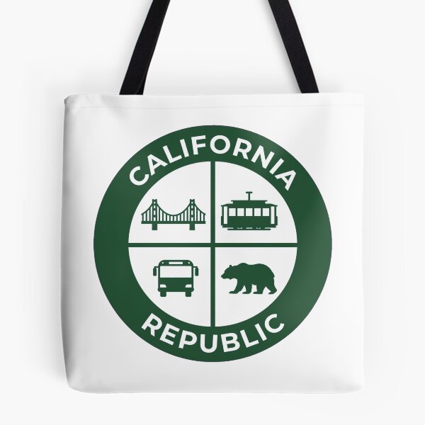 Item preview, California Republic - Thick Line Badge - White Interior - San Francisco designed and sold by CozyandBright91.