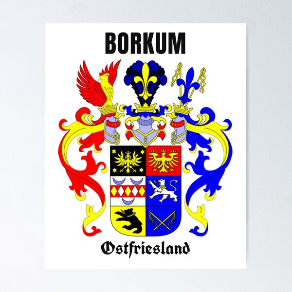 Item preview, Borkum, East Frisia Coat of Arms | East Frisia Gift designed and sold by Loeppt.