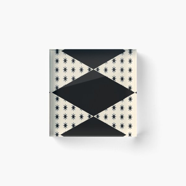 Item preview, Black Diamond Pattern on Ivory Background designed and sold by GiftsbyNaomi.