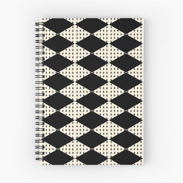 Item preview, Black Diamond Pattern on Ivory Background designed and sold by GiftsbyNaomi.