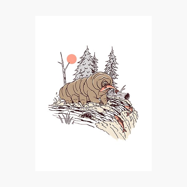 Item preview, Water Bear Illustration - Cute Tardigrade Art Design designed and sold by Sukhdev Singh.
