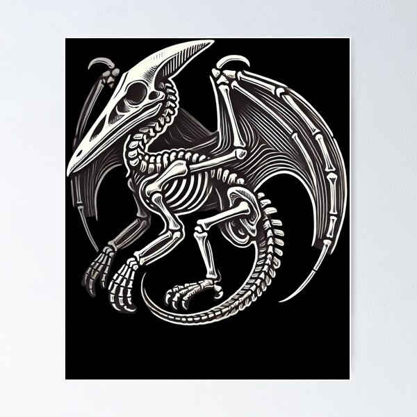 Item preview, Pterodactyl Dinosaur Skeleton Halloween designed and sold by KatieThomShop.