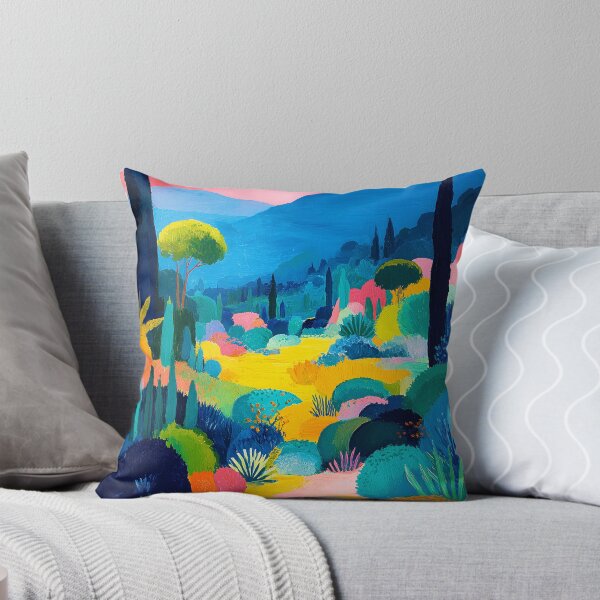 Item preview, Colorful landscape – Vibrant landscape art with mountains designed and sold by ZGEIST-91.