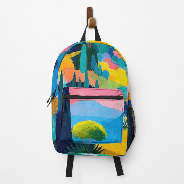 Item preview, Colorful landscape – Vibrant landscape art with mountains designed and sold by ZGEIST-91.