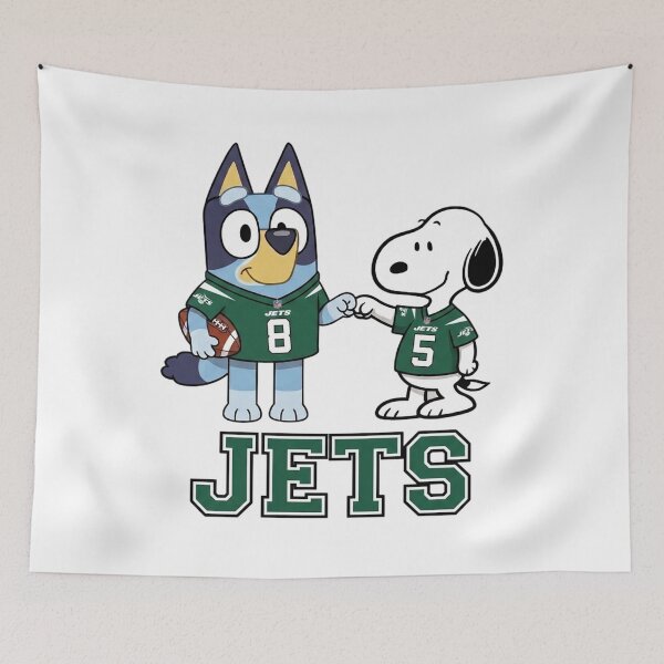Item preview, Bluey And Snoopy New York Football Buddies designed and sold by DamianRoy88.