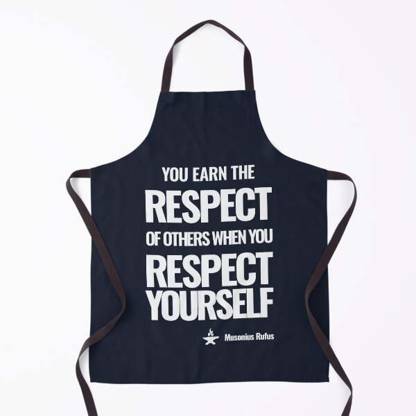 Item preview, You Earn the Respect of Others When You Respect Yourself - Musonius Rufus - Bold Stoic Motivational Quote - Light Version designed and sold by Stoic Core.