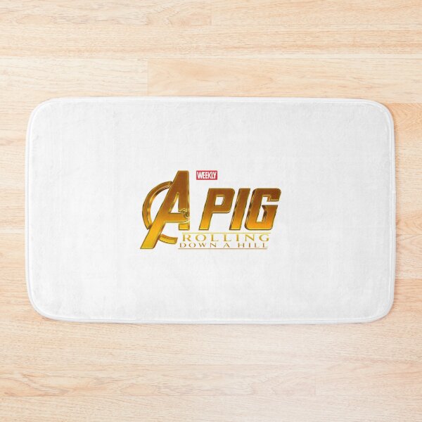 Item preview, Cute Illustration of a Pig Rolling Down a Hill by WPPosters designed and sold by Sukhdev Singh.