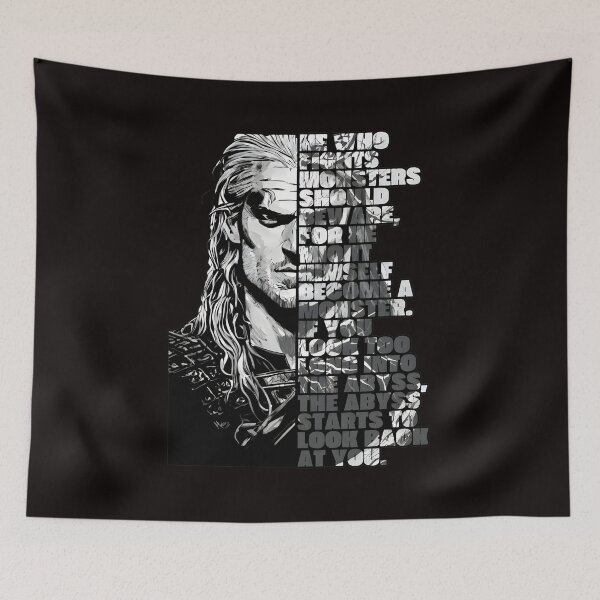 Item preview, Witcher Style Portrait Quote designed and sold by PowellMark1234.
