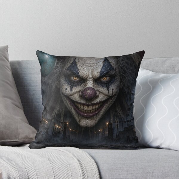 Item preview, Creepy Clown Horror Backdrop – Haunted Carnival Halloween Decor designed and sold by TXLou.