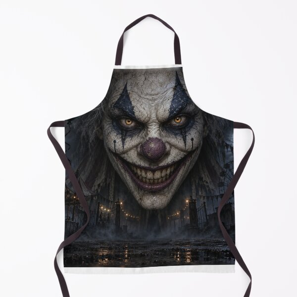Item preview, Creepy Clown Horror Backdrop – Haunted Carnival Halloween Decor designed and sold by TXLou.