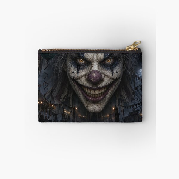 Item preview, Creepy Clown Horror Backdrop – Haunted Carnival Halloween Decor designed and sold by TXLou.