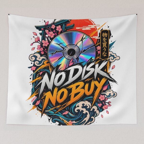 Item preview, NO DISK NO BUY designed and sold by Otakunited.