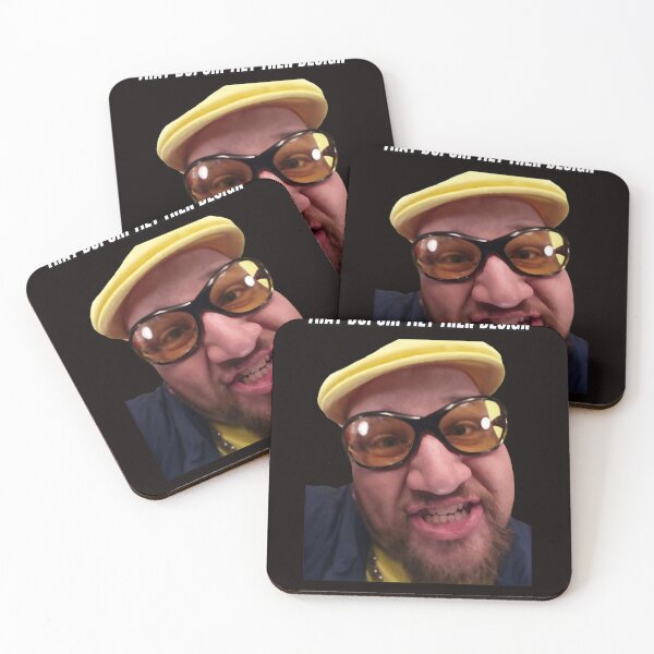 Item preview, Funny Man Wacky Expression Yellow Hat Shades Close Up designed and sold by PowellMark1234.