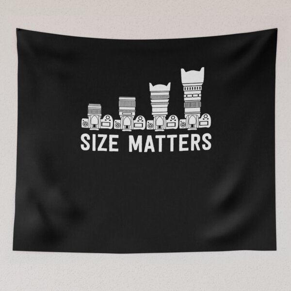Item preview, Size Matters Funny Photography Camera Lens Humor designed and sold by AARABwino.