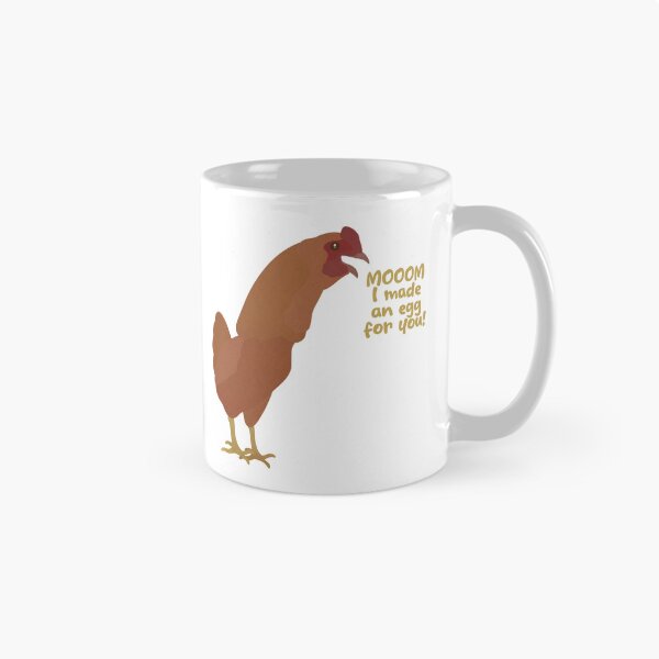 Item preview, Mom I made an egg for you Chicken Funny illustration designed and sold by FandomizedRose.