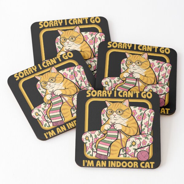 Item preview, Sorry I Can't Go I'm an Indoor Cat designed and sold by Eddiepublic.
