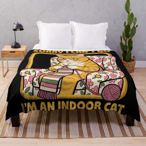 Item preview, Sorry I Can't Go I'm an Indoor Cat designed and sold by Eddiepublic.