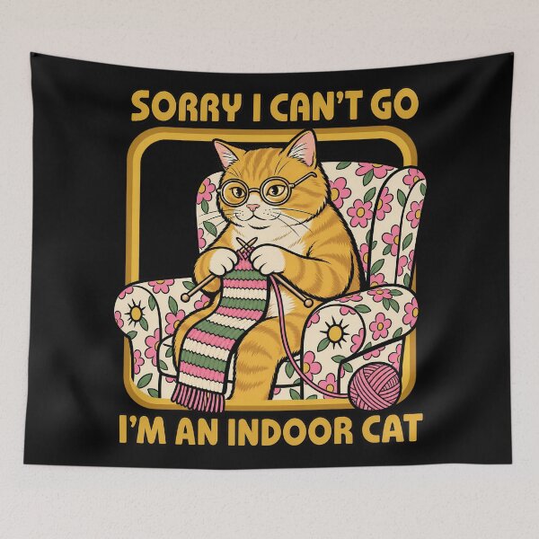 Item preview, Sorry I Can't Go I'm an Indoor Cat designed and sold by Eddiepublic.