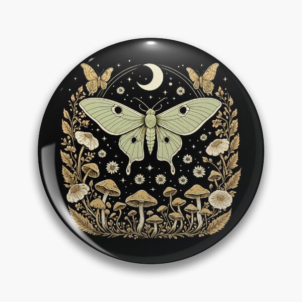Item preview, Moth & Mystical Mushrooms Dark Academia Graphic designed and sold by The Assortment.