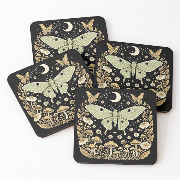 Item preview, Moth & Mystical Mushrooms Dark Academia Graphic designed and sold by The Assortment.