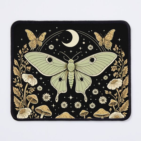 Item preview, Moth & Mystical Mushrooms Dark Academia Graphic designed and sold by The Assortment.